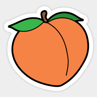 Peach Sticker